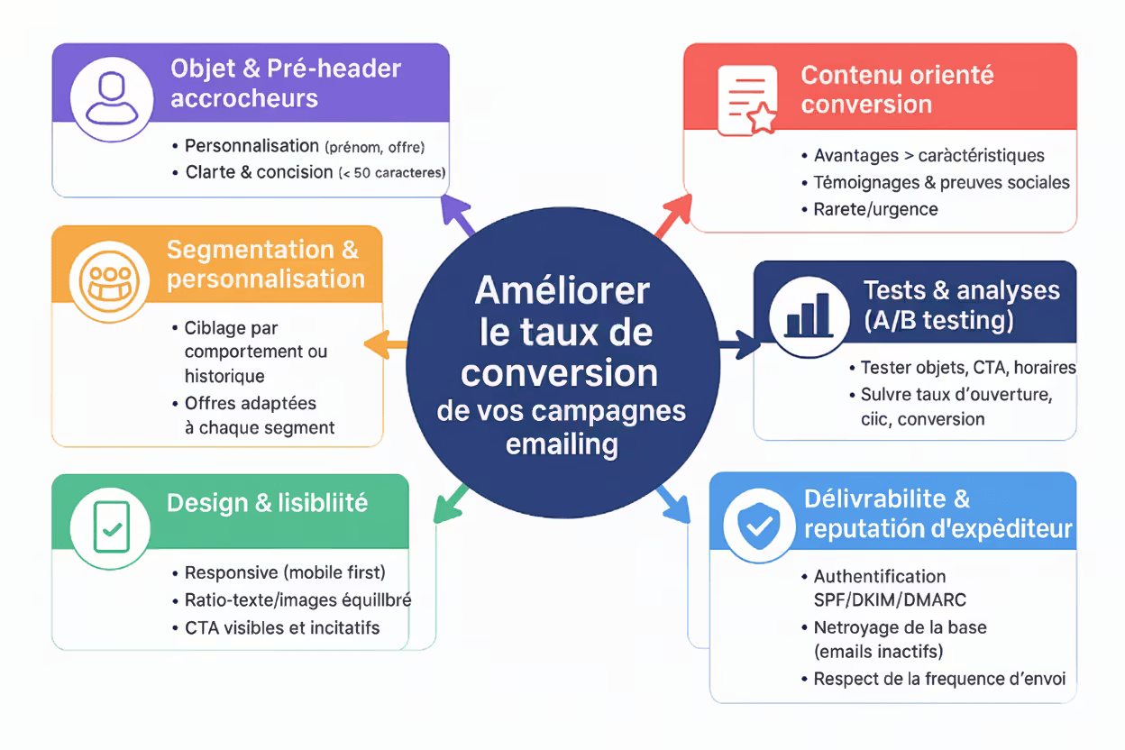 Optimiser le taux de conversion des campagnes emailing 