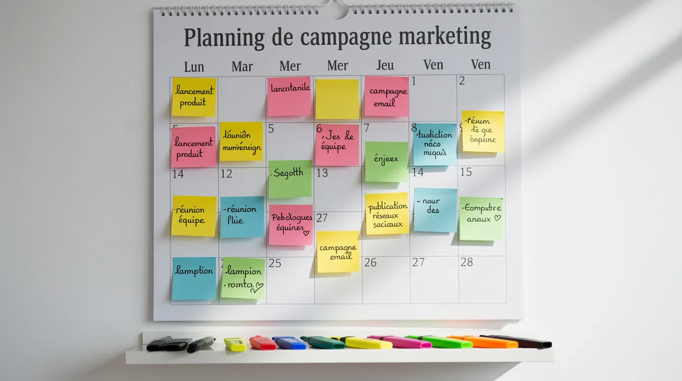 Rétroplanning opérationnel pour une campagne emailing de rentrée